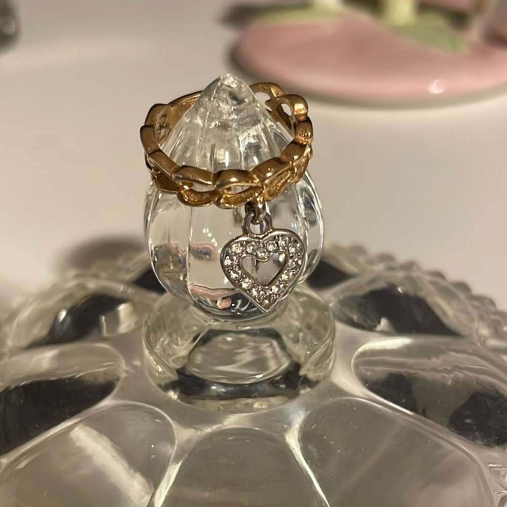 Dangle Heart Ring - image 1